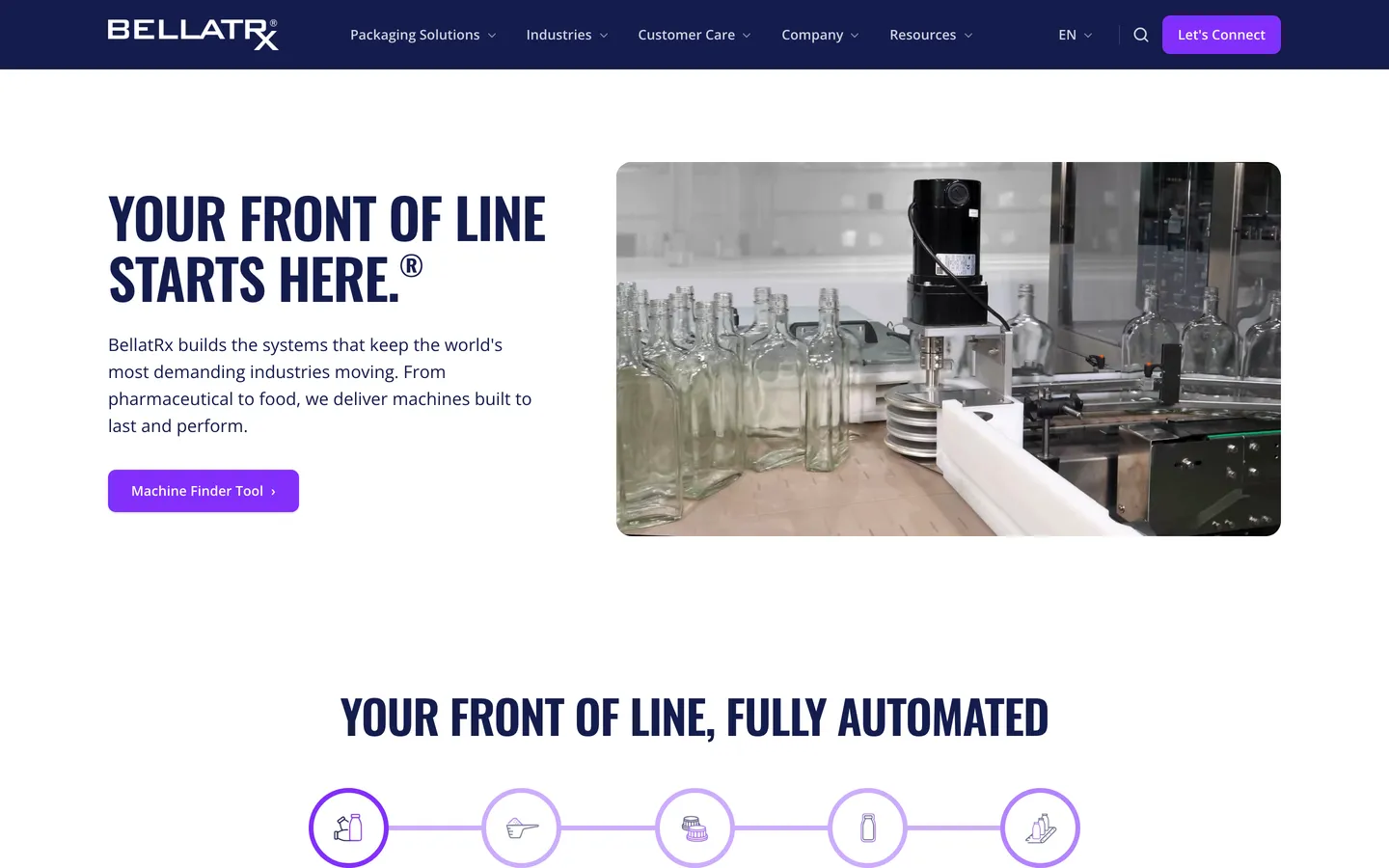 BellatRx website after