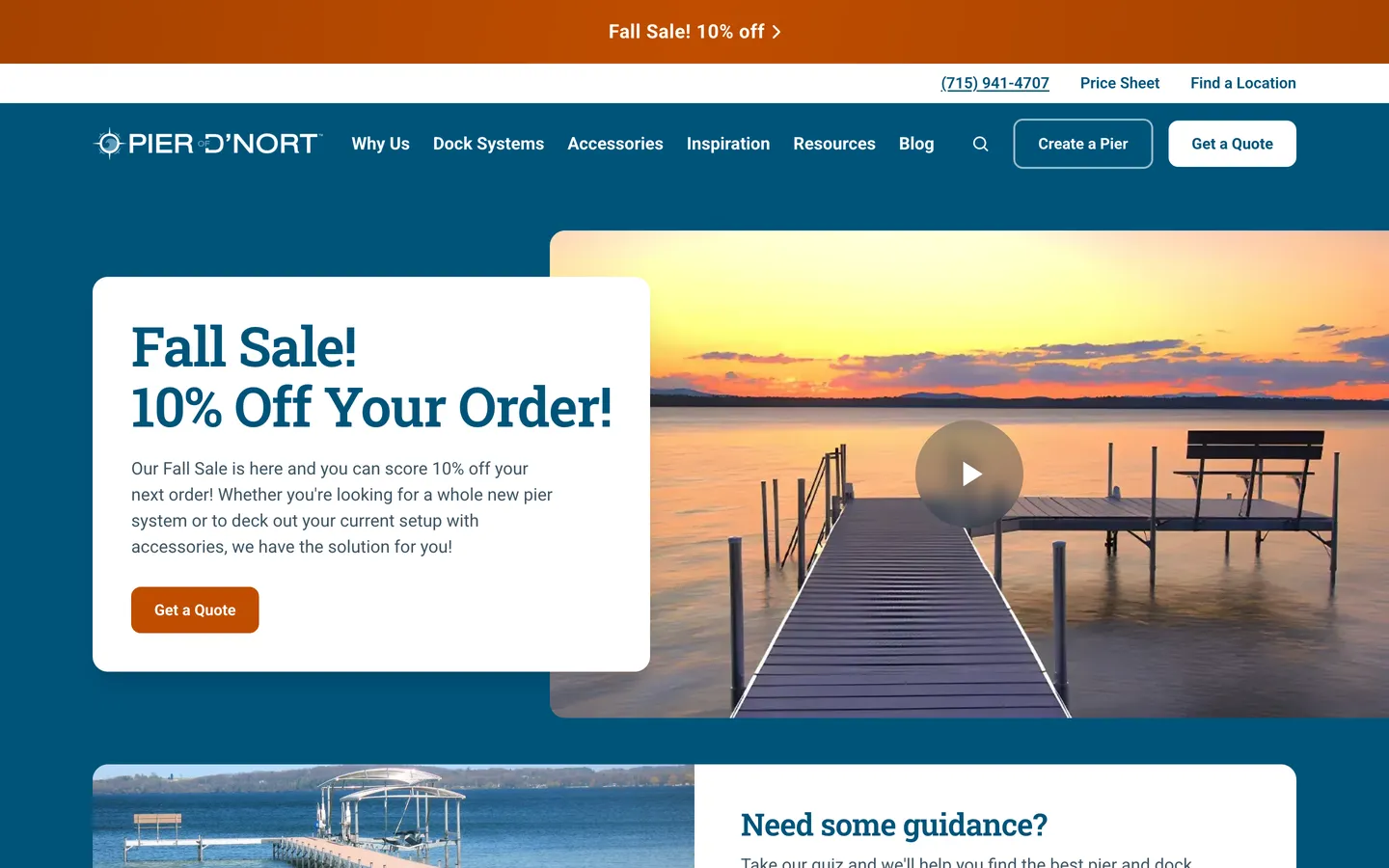Pier of d'Nort website after